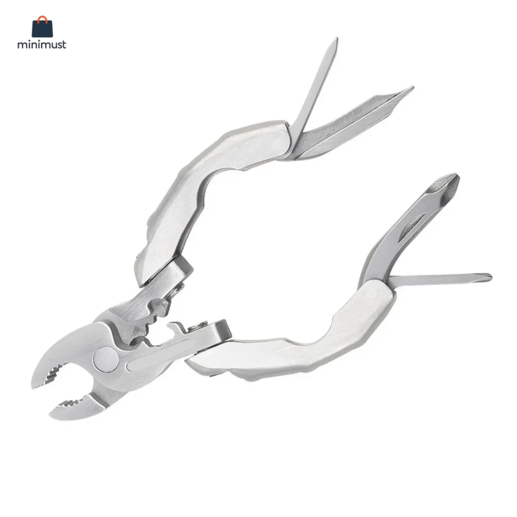 Stainless Steel 9-in-1 Micro Pocket Multitool, Pliers