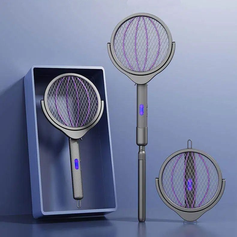 বৈদ্যুতিক ২-ইন-১ USB Rechargeable UV Mosquito Killer Lamp — ঘোরানো ও সম্প্রসারণযোগ্য মশা মারার যন্ত্র - Image 10